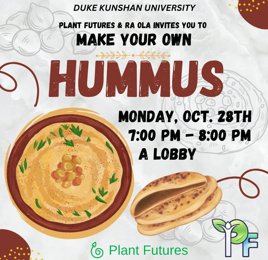 Poster for the Hummus-Making Workshop