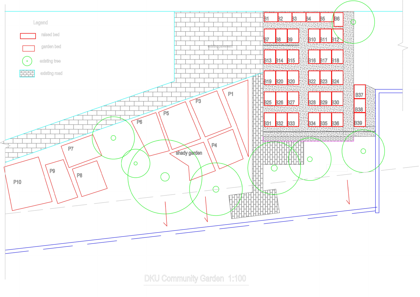 The garden design by Xinxue Wang